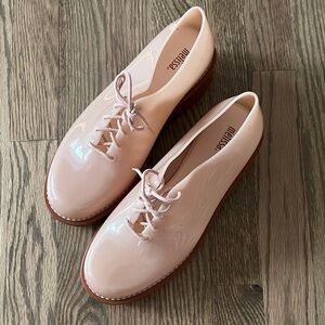 Melissa Women's Blush Lace-Up Flats